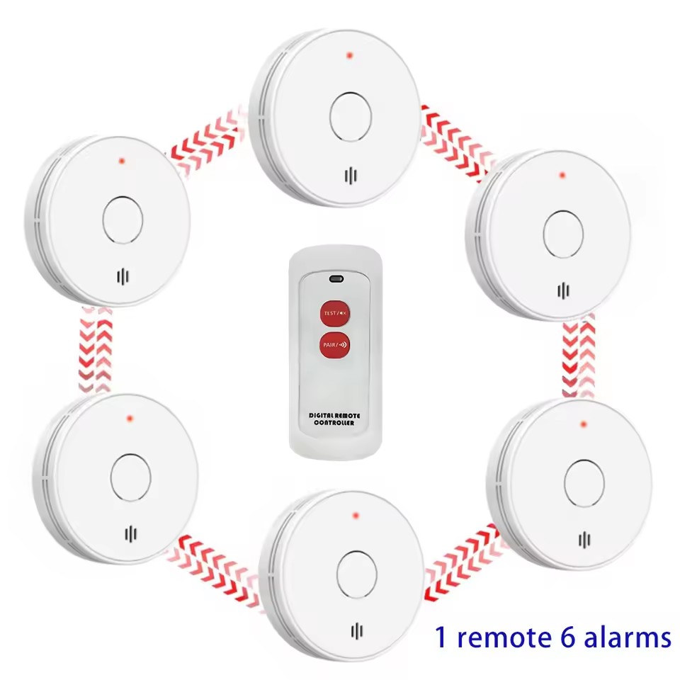 كاشف الدخان المترابط ببطارية 1 - مراجعة Smoke Detector Interconnected وسعره