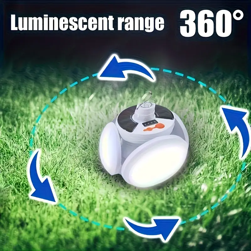 1 ضوء شمسي قابل للطي مع شحن US - مراجعة Power Outage Light وسعره