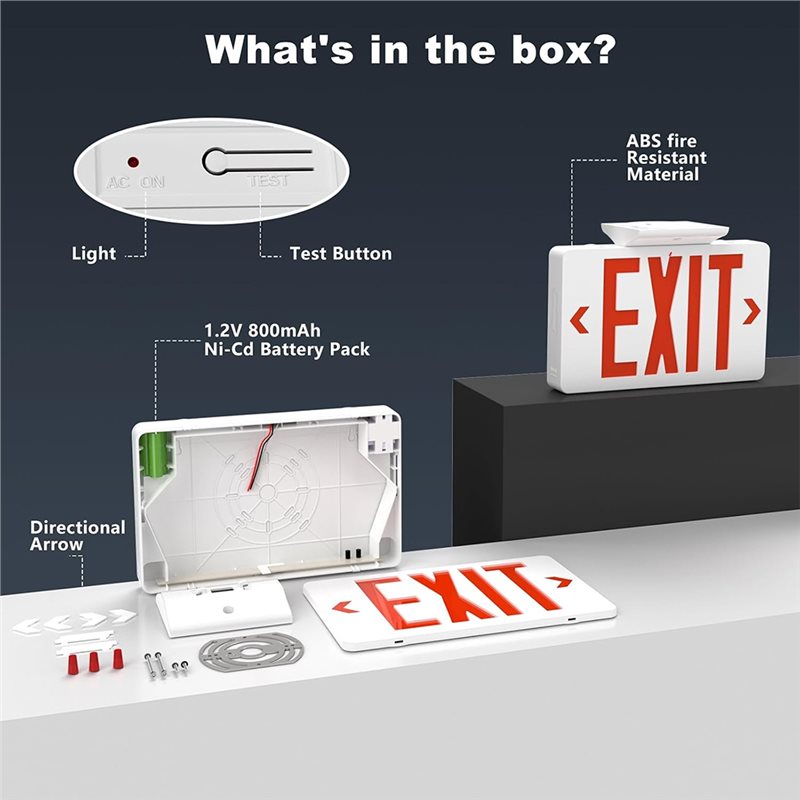 B67C معتمد من UL، مجموعة إضاءة - مراجعة Emergency Exit Sign وسعره