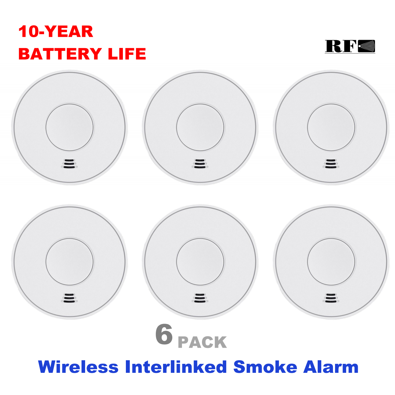 إنذار دخان لاسلكي مترابط مع بط - مراجعة Smoke Detector Interconnected وسعره